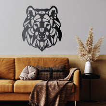 Load image into Gallery viewer, Geometric Wolf Wall Art
