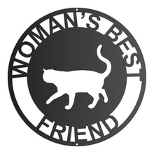 Load image into Gallery viewer, &quot;Woman&#39;s Best Friend&quot; Cat Breeds Round Wall Art
